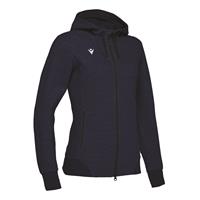 Lyre Full Zip Hooded Jacket W NAV XL Hettejakke i bomullsmiks til dame