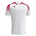 Alioth Shirt WHT/RED M Teknisk spillerdrakt i ECO-tekstil