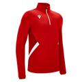 Piave 1/4 Zip Top RED/WHT 3XL Teknisk treningsgenser - Unisex