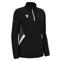 Maira 1/4 Zip Top Woman BLK/WHT XXL Teknisk treningsgenser til dame